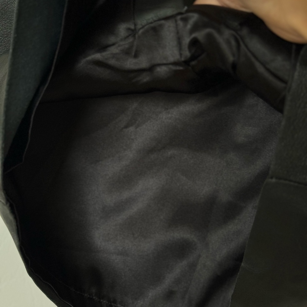 Wilsons Leather Pelle Studio Vintage Black Leather Pencil Skirt 8 - Picture 9 of 12